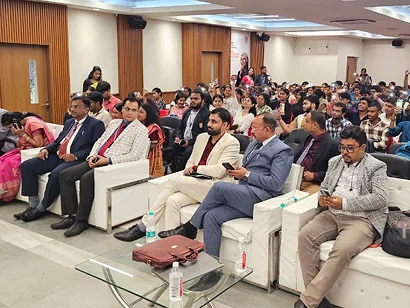 Guests and students seated in the auditorium at the NSHM Inauguration 2026