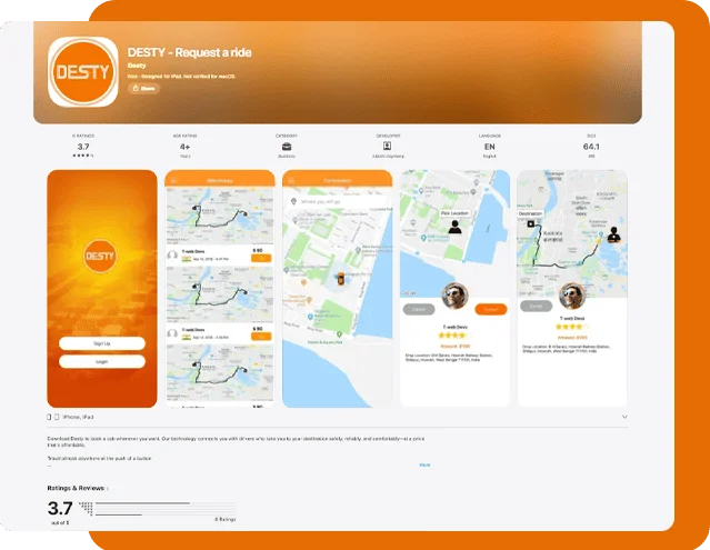Desty Passenger App